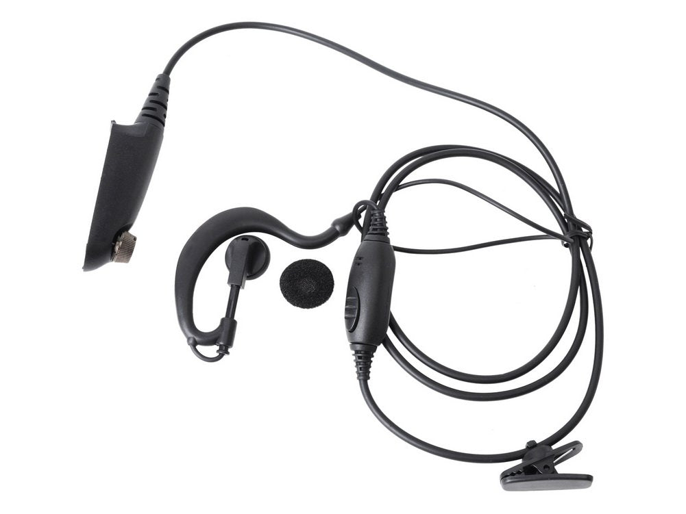 [Australia - AusPower] - KENMAX® Black Earpiece Headset Earphone with PTT Mic for Two Way Radio Walkie Talkie Motorola GP329 MTX960 PRO7150 PTX700 GP140 MTX8250 