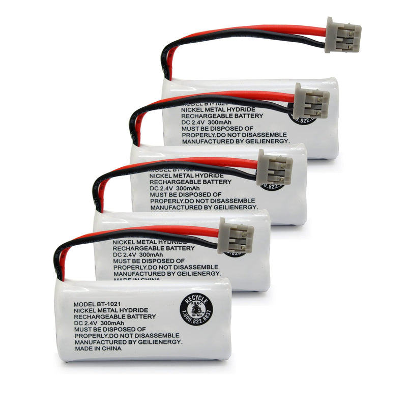 [Australia - AusPower] - GEILIENERGY (Pack of 4) BT1021 BBTG0798001 Battery Compatible with Uniden DECT 6.0 BT1008 BT-1021 BT1016 Cordless Phone 4 pack BT1021 Batteries 