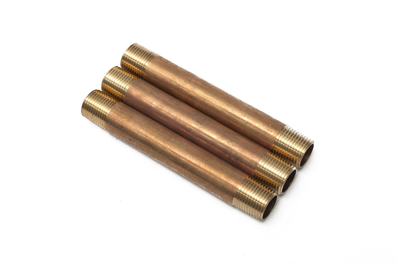 [Australia - AusPower] - LTWFITTING Brass Pipe 5-1/2" Long Nipple Fitting 1/2" Male NPT Air Water(Pack of 3) 1/2" NPT Male x 5-1/2" 
