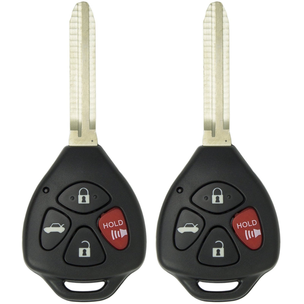 [Australia - AusPower] - Keyless2Go Replacement for 2 New Keyless Entry Remote Car Key for 2007 2008 2009 2010 Toyota Camry HYQ12BBY 