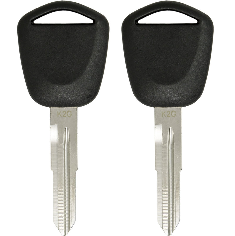 [Australia - AusPower] - Keyless2Go Replacement for New Uncut Transponder Ignition V-Chip Car Key HD111 (2 Pack) 