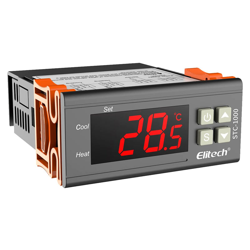 [Australia - AusPower] - Elitech STC-1000 Temperature Controller Origin Digital 110V Centigrade Thermostat 2 Relays 