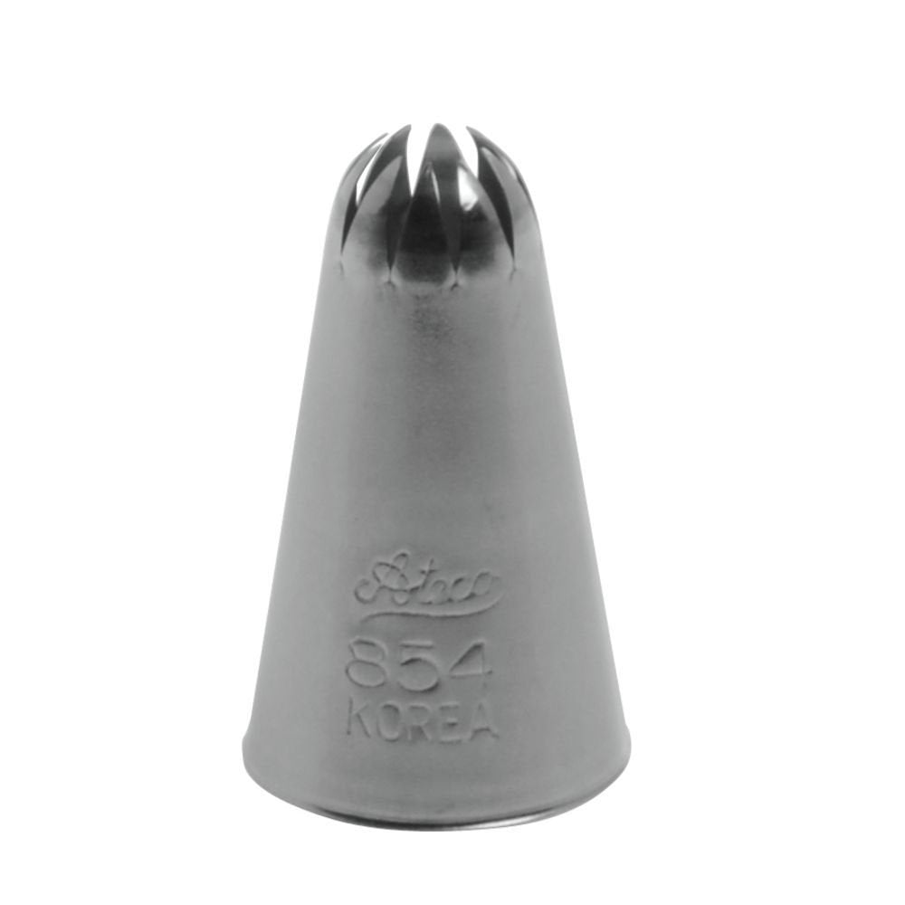 [Australia - AusPower] - Ateco #854 Deep Closed Star Pastry Tip - Stainless Steel 