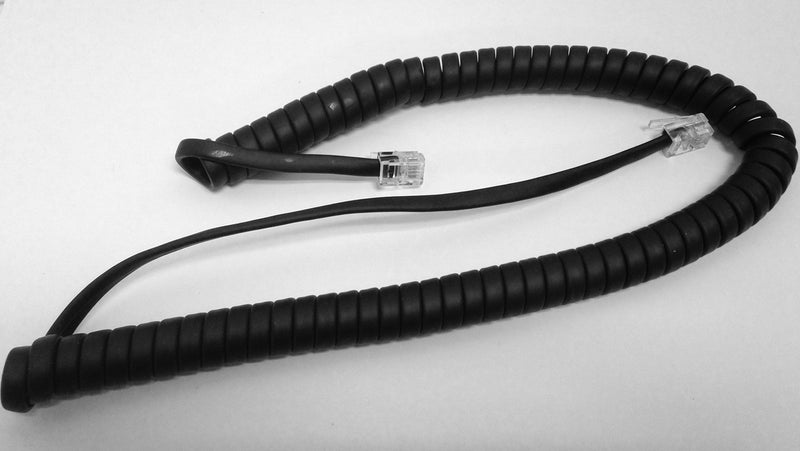 [Australia - AusPower] - The VoIP Lounge Replacement 9 Foot Black Handset Curly Cord for Mitel 5000 6000 Series IP Phone 5304 5312 5324 5320 5330 5340 5360 5207 5212 5215 5220 5224 5235 6940 6930 6920 6910 6905 