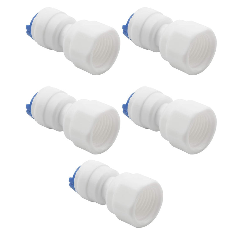 [Australia - AusPower] - Tube Connect Quick Fitting 1/4-Inch PT to 1/4-Inch OD for RO System Check Valve Water Filter Pack of 5 