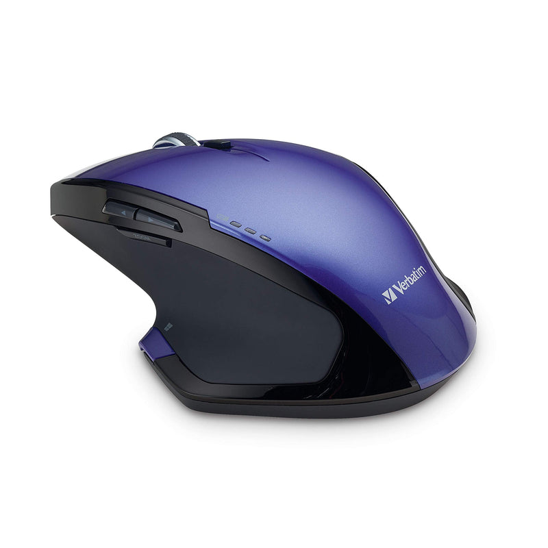 [Australia - AusPower] - Verbatim 2.4G Wireless 8-Button LED Ergonomic Deluxe Mouse - Computer Mouse with Nano Receiver for Mac and PC - Purple 