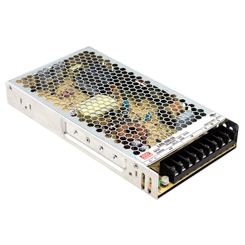 [Australia - AusPower] - MEAN WELL LRS-200-24 211.2W 24V 8.8 Amp Single Output Switchable Power 