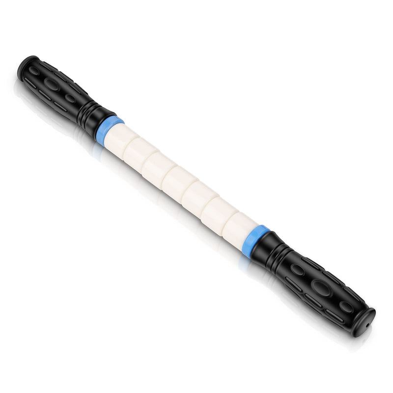 [Australia - AusPower] - Premium Muscle Roller The Ultimate Massage Roller Stick 17 Inches Recommended by Physical Therapists Promotes Recovery Fast Relief for Cramps Soreness Tight Muscles-White 