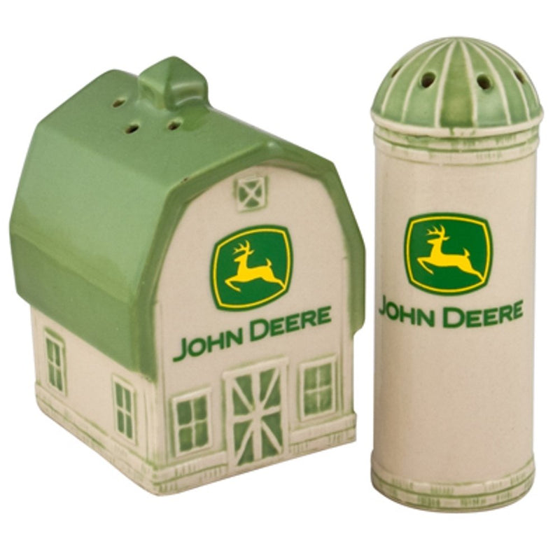 [Australia - AusPower] - John Deere Logo Barn & Silo Salt/Pepper Set 