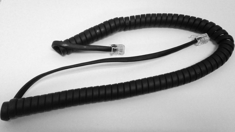 [Australia - AusPower] - The VoIP Lounge Replacement 9 Foot Black Handset Receiver Curly Coil Cord for Shoretel Mitel IP Phone 110 115 210 212 230 230G 265 420 480 480G 485 565 560 530 560G 565G 655 