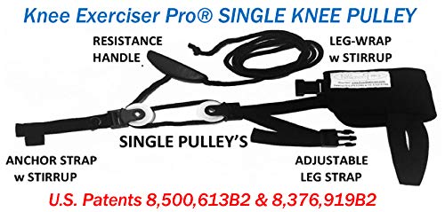 [Australia - AusPower] - Knee Exerciser Pro Single Knee Pulley: Knee Therapy, TKA, ACL & Knee Contracture Rehab 
