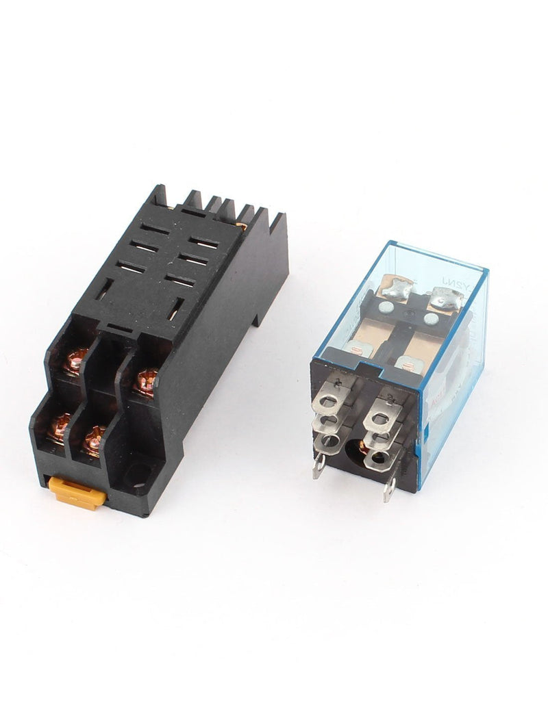 [Australia - AusPower] - Baomain AC 110V Coil 8 Pin DIN Rail Electromagnetic Power Relay 8 Pin 10A LY2NJ with LED indicator w Base 