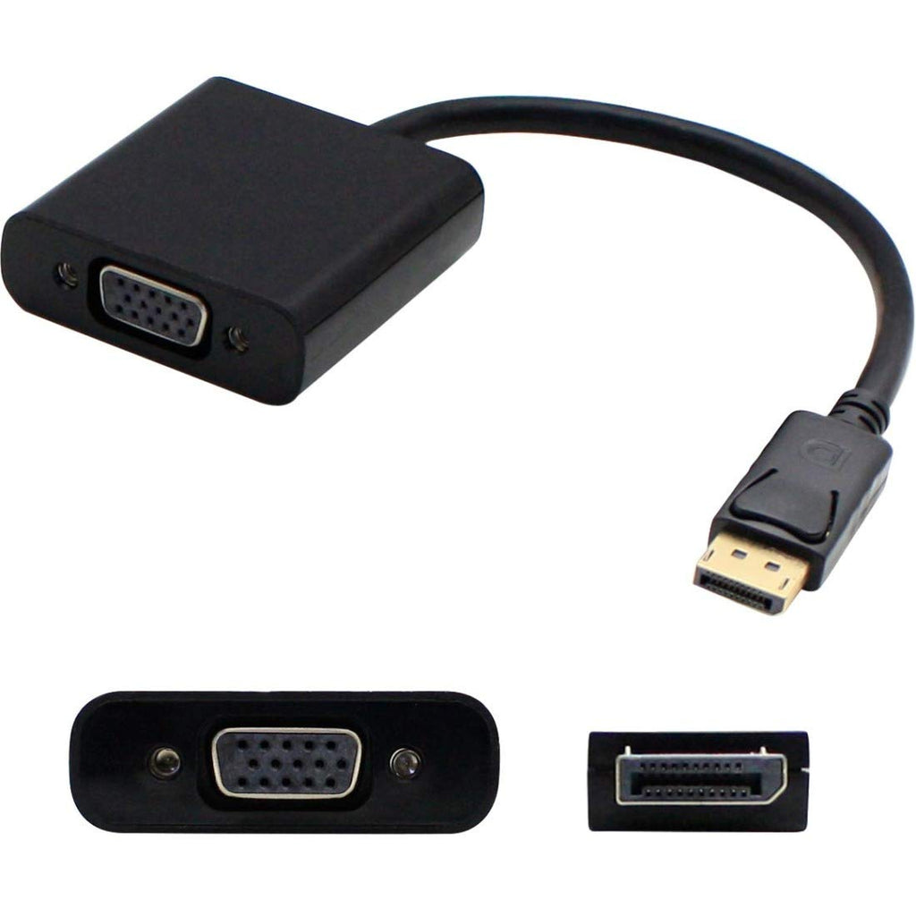 [Australia - AusPower] - AddOn HP AS615AA Compatible 20.00cm (8.00in) DisplayPort Male to VGA Female Black Adapter Cable 