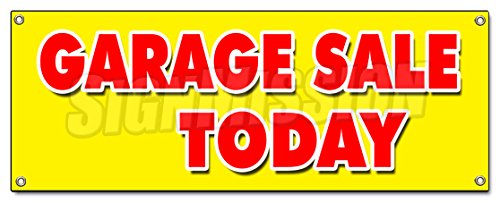 [Australia - AusPower] - Garage Sale Today Banner Sign Household Tools Furniture Antique Clothes 