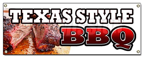 [Australia - AusPower] - Texas Style BBQ Banner Sign Beef Brisket Ribs Pork bar b que Open 