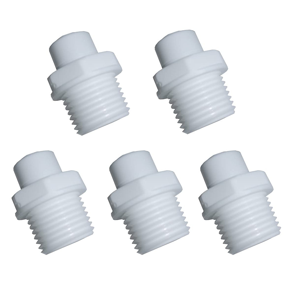 [Australia - AusPower] - Malida 1/2" Thread Male to 1/4" Push Fit Tube Quick Connect for Water Purifiers Reverse Osmosis (5pack) 5 