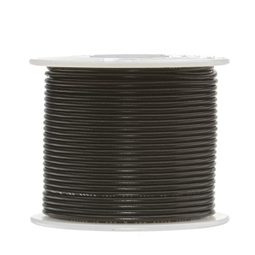 [Australia - AusPower] - Remington Industries 18UL1007SLDBLA UL1007 18 AWG Gauge Solid Hook-Up Wire, 300V, 0.0403" Diameter, 100' Length, Black 