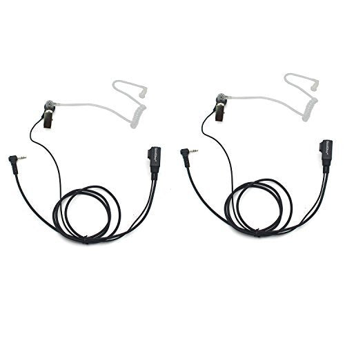 [Australia - AusPower] - GoodQbuy® 2 PCS Advanced Nipple Covert Acoustic Tube Bodyguard FBI Earpiece Headset Mic for Motorola Talkabout 2 Two Way Radio Walkie Talkie 1-pin 