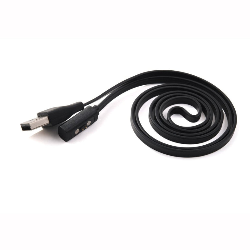 [Australia - AusPower] - Kissmart Compatible with Pebble Time Round Charger, Replacement Charging Cable Cord Charger for Pebble Time Round Smart Watch (Black) 