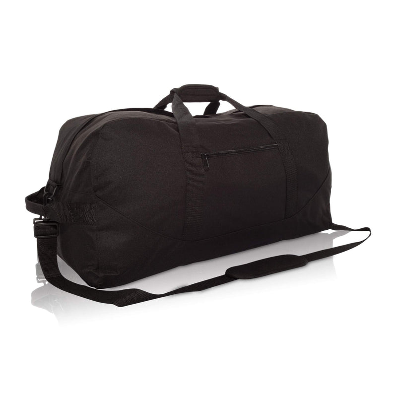 [Australia - AusPower] - DALIX 25" Big Adventure Large Gym Sports Duffle Bag (Black Grey Navy Blue Red Camo) Black 