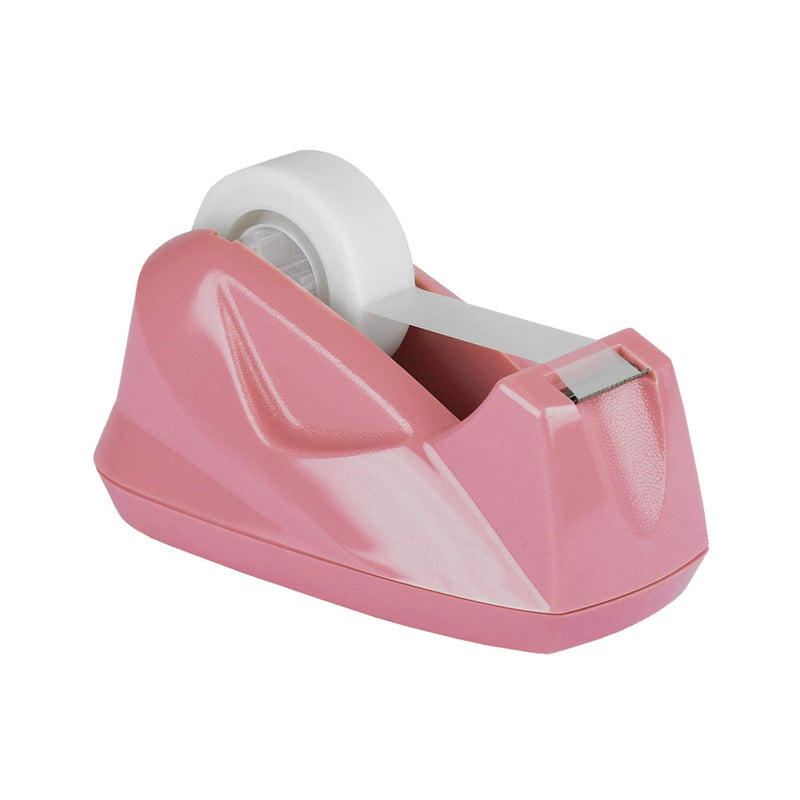 [Australia - AusPower] - Acrimet Premium Desktop Tape Dispenser Non-Skid Base (Heavy Duty) (Pink Color) 