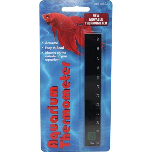 [Australia - AusPower] - LCR Hallcrest A-1007 Liquid Crystal Horizontal Aquarium Thermometer 