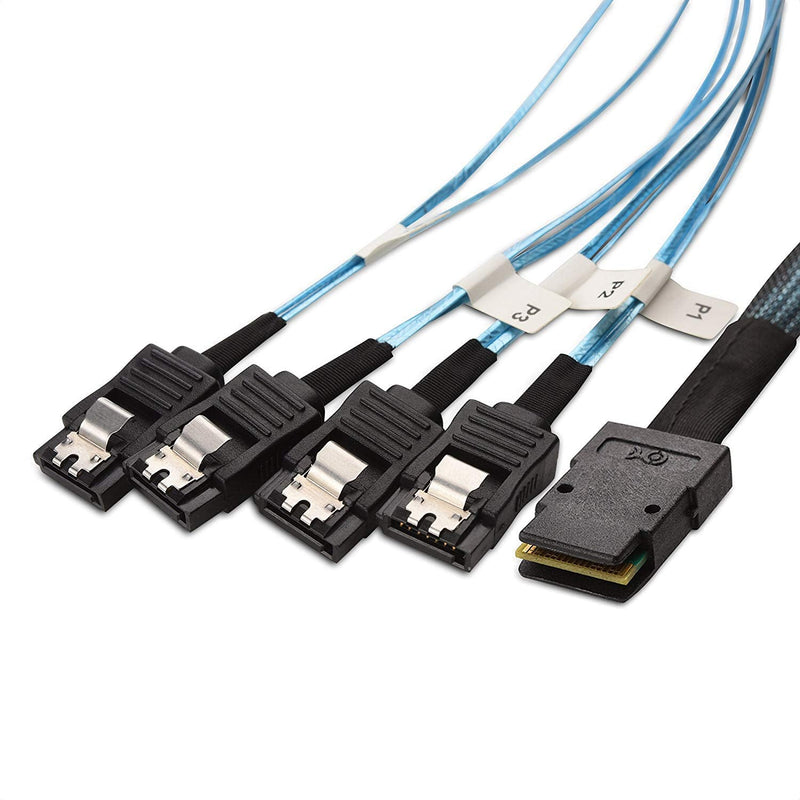 [Australia - AusPower] - Cable Matters Internal Mini SAS to SATA Cable 3.3 Feet (SFF-8087 to SATA Forward Breakout) 