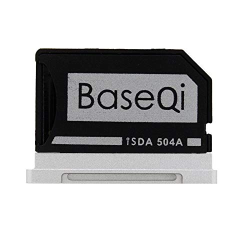 [Australia - AusPower] - BASEQI FBA_iSDA504ASV Aluminum microSD Adapter Works with MacBook Pro 15" Retina (Late 2013 - Mid. 2015 ) 