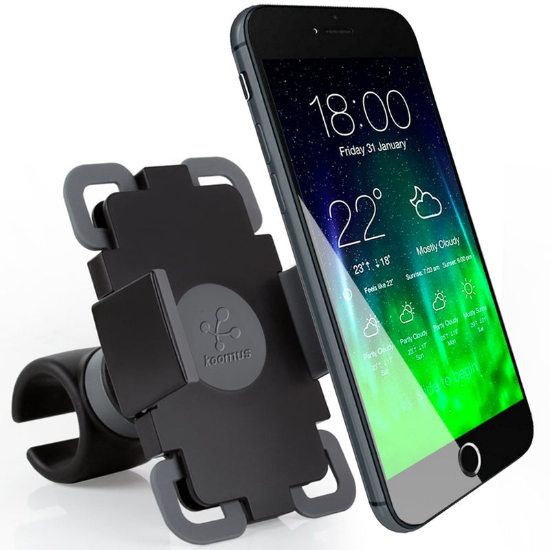 [Australia - AusPower] - Koomus BikePro Universal Smartphone Bike Mount Holder for all iPhone and Android Devices, Black Standard Packaging 