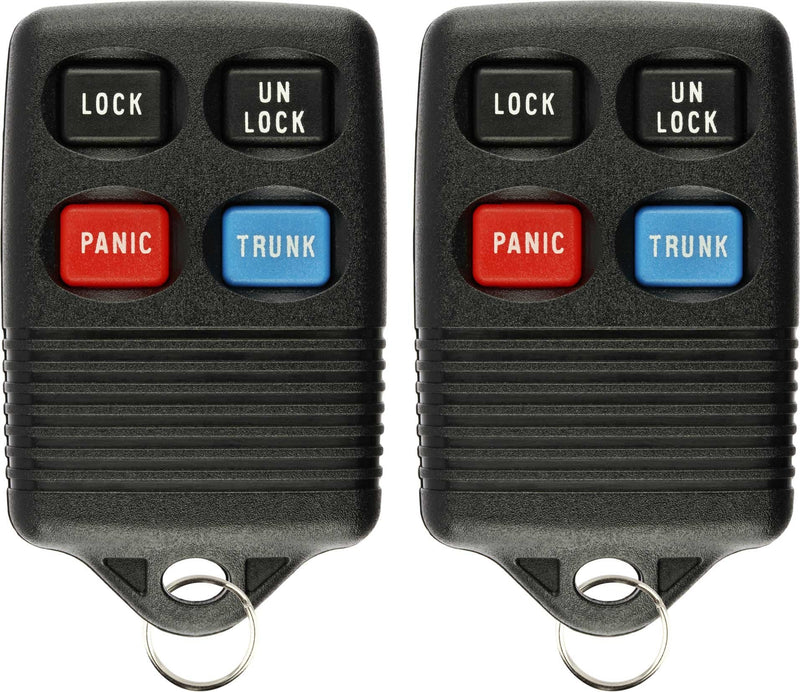 [Australia - AusPower] - KeylessOption Keyless Entry Remote Control Car Key Fob Replacement for GQ43VT4T (Pack of 2) 