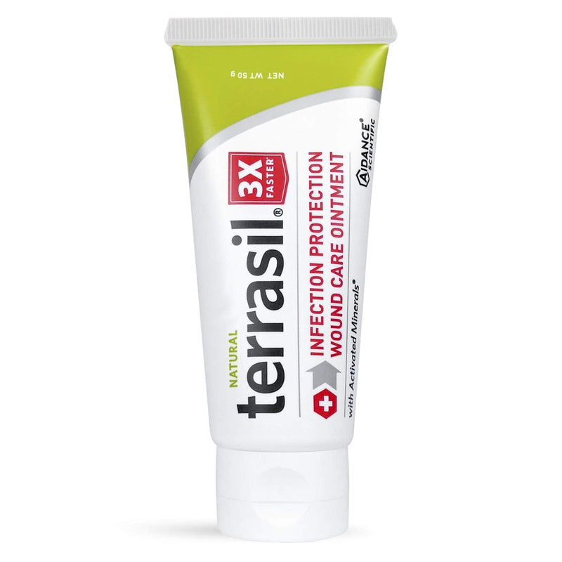 [Australia - AusPower] - Terrasil Wound Care - 3X Faster Healing, Infection Protection for Bed sores, Pressure sores, Diabetic Wounds, Foot, Leg ulcers, cuts, scrapes, Burns - 50gm Tube 