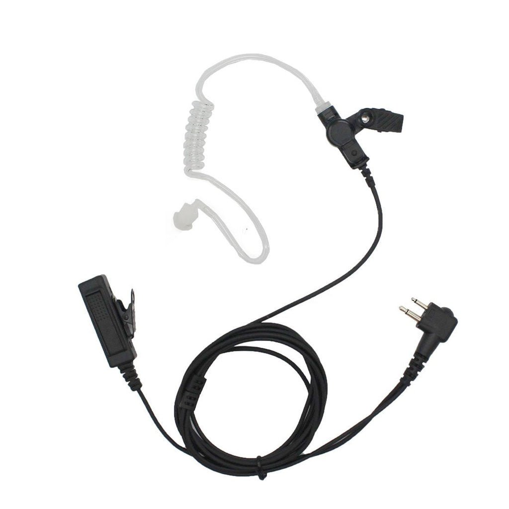 [Australia - AusPower] - GoodQbuy 3' 2-Wire Coil Earbud Audio Mic Surveillance Kit is Compatible with Motorola Two-Way Radio 2-Pin GP300 CP200 PR400 CLS1110 