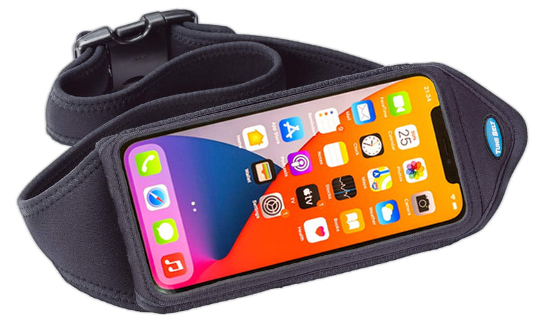 [Australia - AusPower] - Tune Belt Running Waist Belt Phone Pouch for iPhone 12/13, 12/13 Pro, 12/13 mini, 11 Pro, SE 2020, X/XS, Galaxy S10/S20, S10e, Note 10 (Black) 