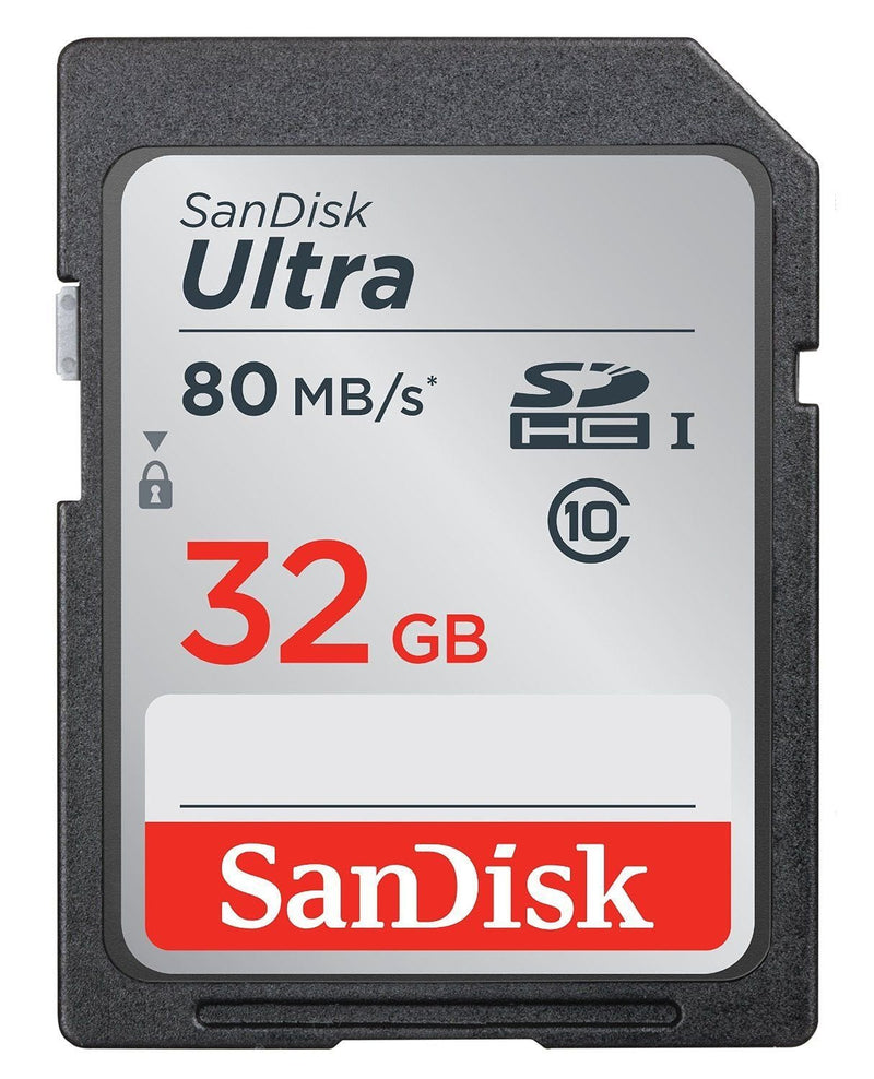 [Australia - AusPower] - SanDisk Ultra 32GB Class 10 SDHC UHS-I Memory Card up to 80MB/s (SDSDUNC-032G-GN6IN) 