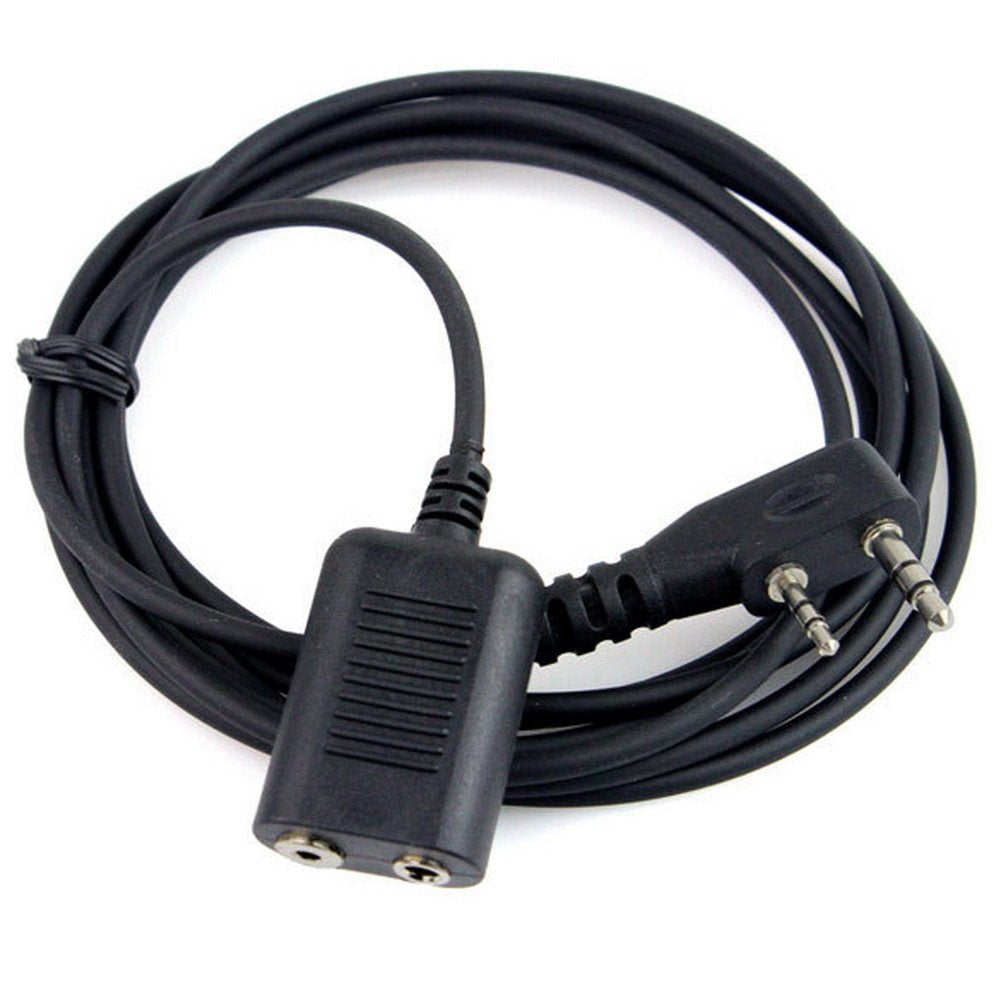 [Australia - AusPower] - KENMAX® Earpiece Headset Extended Cable 2 Meters for Walkie Talkie Two Way CB Ham Radio Kenwood UV-N98 TK3230K TK-2400V16P NX-220 