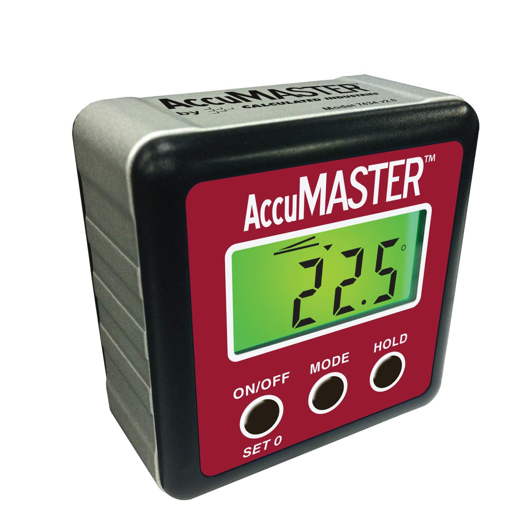 [Australia - AusPower] - Calculated Industries 7434 AccuMASTER 2-in 1 Magnetic Digital Level and Angle Finder / Inclinometer / Bevel Gauge, Latest MEMs Technology, Certified IP54 Dust and Water Resistant Digital Angle Finder 