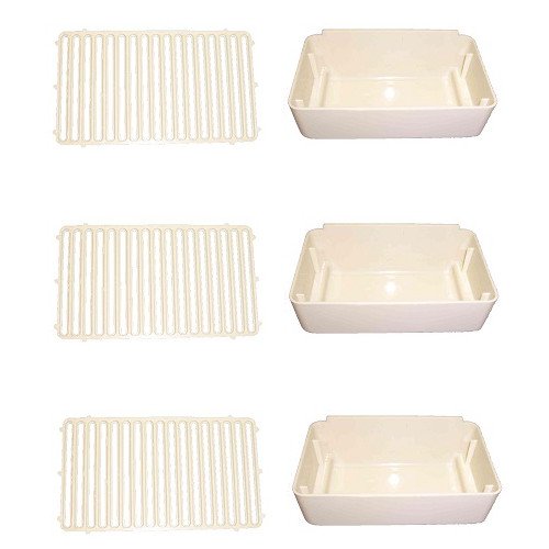 [Australia - AusPower] - Combo Pack, 3 Drip Pans and 3 Drip Pan Covers, Replaces Crathco 2231 & 2232 