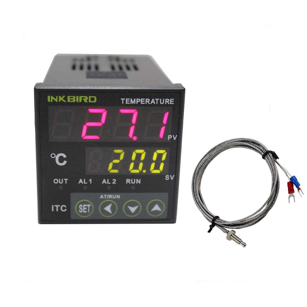 [Australia - AusPower] - Inkbird Digital PID Temperature Controller Position Control Thermostat AC 100 to 240V ITC-100RH with K Thermocouple 