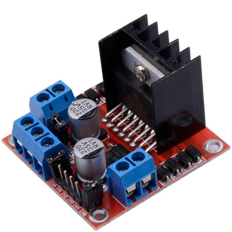 [Australia - AusPower] - Qunqi L298N Motor Drive Controller Board Module Dual H Bridge DC Stepper For Arduino 