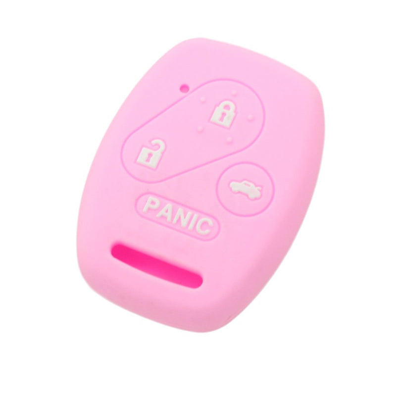 [Australia - AusPower] - SEGADEN Silicone Cover Protector Case Holder Skin Jacket Compatible with HONDA 3+1 Button Remote Key Fob CV2206 Pink 