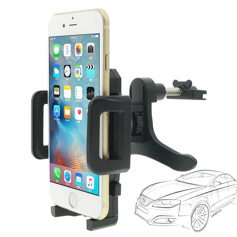 [Australia - AusPower] - Car Mount, INCART 360° Universal Air Vent Car Mount Aircon Auto Car Holder Cradle for Apple iPhone 6/6s/6s Plus/ 5s/4s, Samsung Galaxy S6/S6 Edge/S5, LG, Nexus, HTC, Cell Phone, Smartphone 