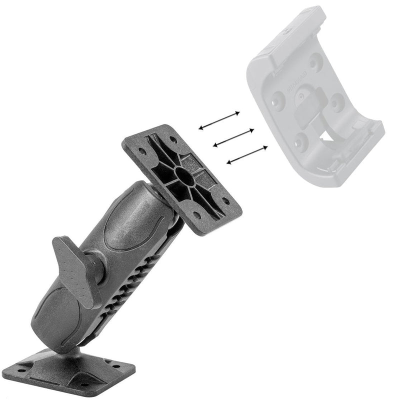 [Australia - AusPower] - Heavy Duty AMPS Drill CAR Wall Mount for Garmin Montana Holder Satellite Radio and Video Camera Bracket with 4 Hold AMPS Connection (Compatible with 25mm / 1" Ball Head Mounting) 