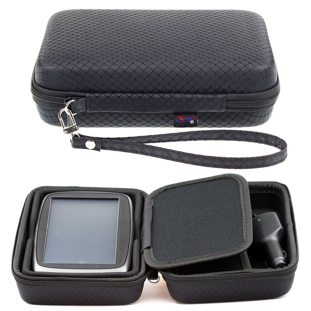 [Australia - AusPower] - Digicharge Hard Carrying Case for Tomtom Go Comfort 6’’ Go Supreme 6’’ Via 1625 1625M 1625TM Go 620 Trucker 620 6-Inch GPS with Accessory Storage and Lanyard - Black 