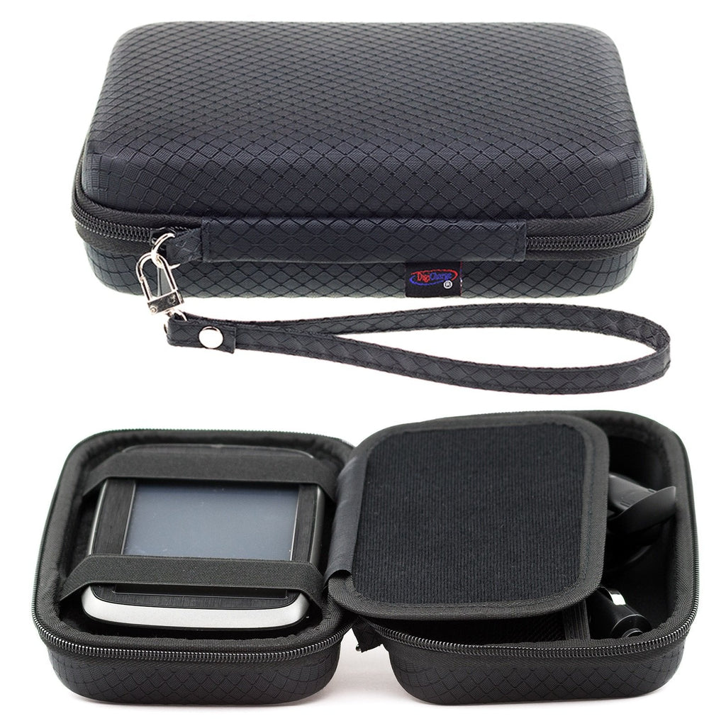 [Australia - AusPower] - Digicharge Hard Carrying Case for Tomtom Go Comfort 5’’ Go Supreme 5’’ Via 1425 1525 M SE 1425M 1525M 1525TM Go 52 Go 520 5200 Rider 500 550 Trucker 550 5-Inch GPS with Accessory Storage and Lanyard 