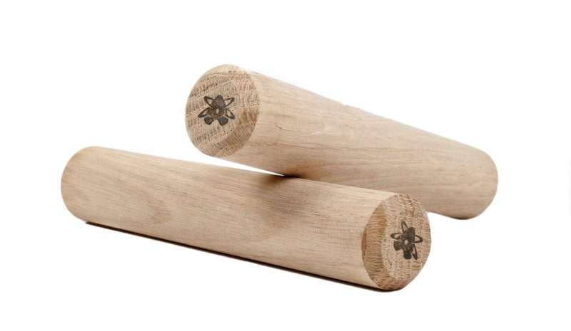 [Australia - AusPower] - Atomik Climbing Holds Set of 2 Hard Wood Pegs for Peg Boards, Grip and Strength Training 
