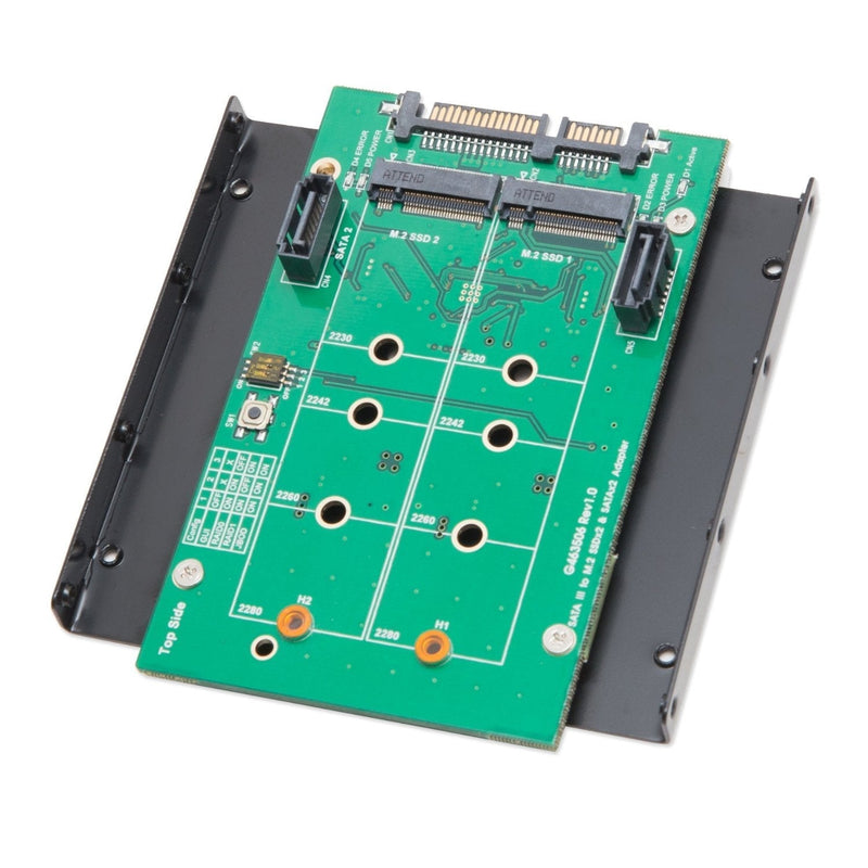 [Australia - AusPower] - Syba SY-ADA40102 3.5" SATAIII to M.2 SSD RAID Adapter Green M.2 RAID + SATA 