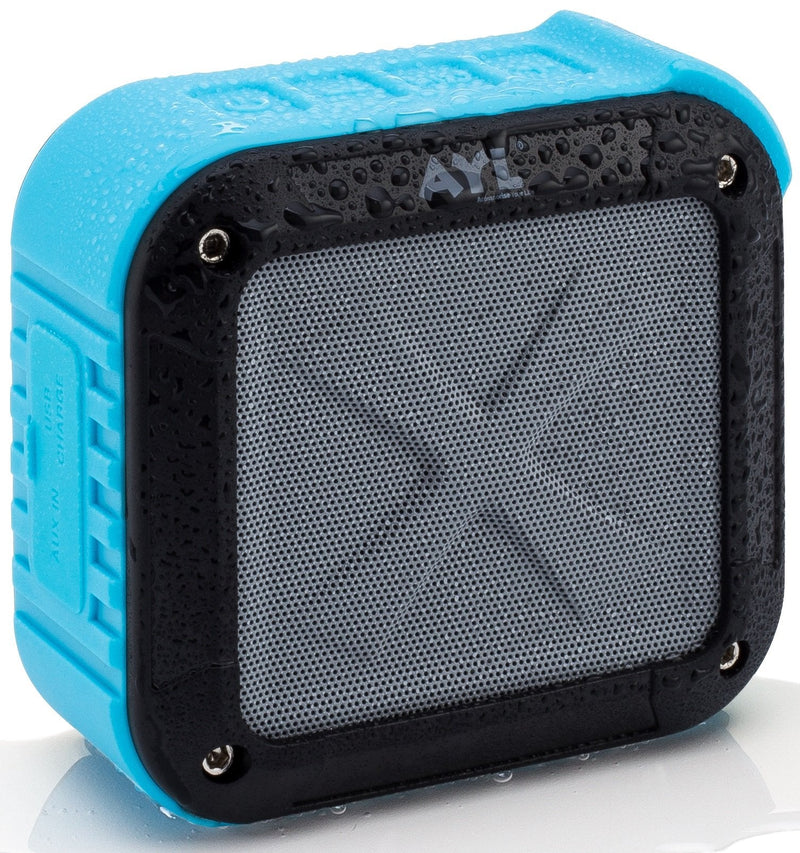 [Australia - AusPower] - Portable Outdoor and Shower Bluetooth 5.0 Speaker by AYL SoundFit, Water Resistant, Wireless with 10 Hour Rechargeable Battery Life, Powerful Audio Driver, Pairs with All Bluetooth Device (Ocean Blue) 