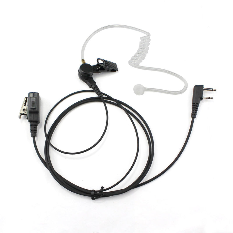 [Australia - AusPower] - GoodQbuy Surveillance Covert Acoustic Tube Earpiece Headset is Compatible with Icom 2 PIN Walkie Talkie Radio F3G F4G F11 F11S F14 F14S F21 F21S F24 F24S 