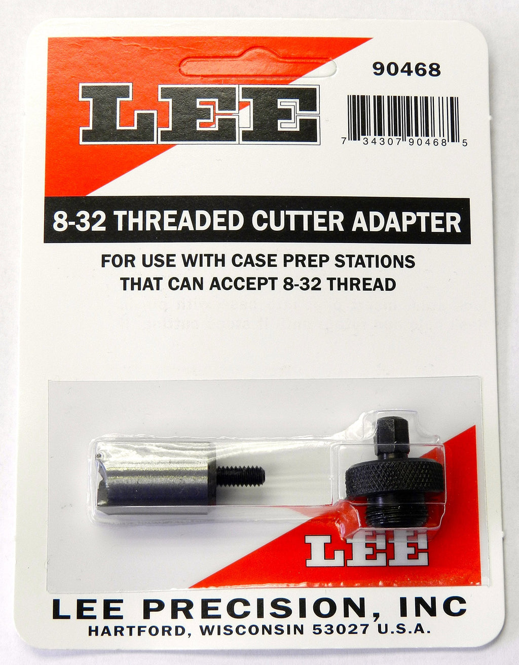 [Australia - AusPower] - Lee Precision Reloading Large 8-32 Threaded Cutter & Lock Stud Lee Precision Large 8-32 Threaded Cutter & Lock Stud, Silver, Small 