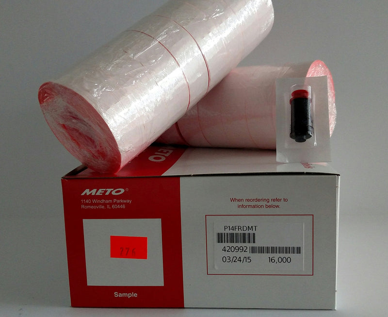 [Australia - AusPower] - Primark P14 Labels (Fluro Red) to Suit 6 or 8 Band Pricegun 